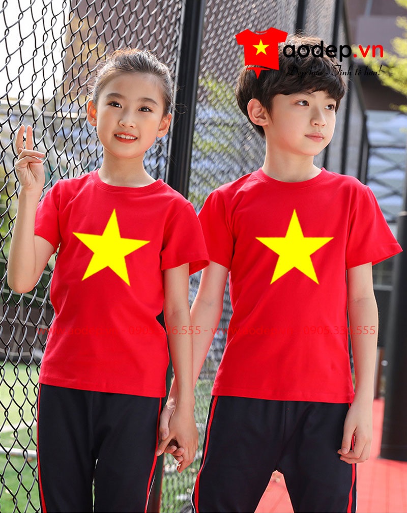 Áo thun trẻ em cờ đỏ sao vàng 03 | Ao thun