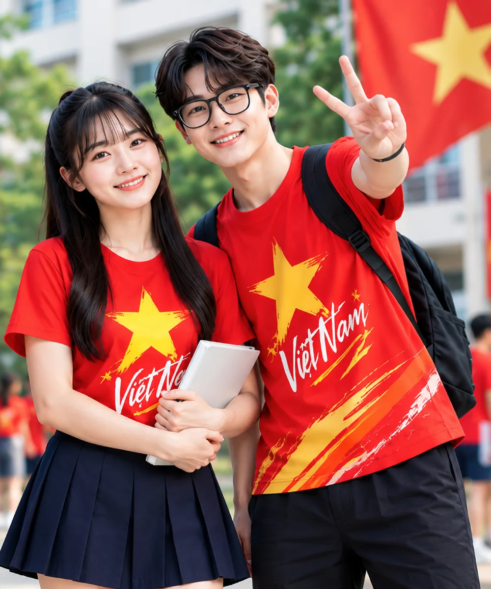 Áo Cờ Đỏ Sao Vàng Cho Học Sinh
