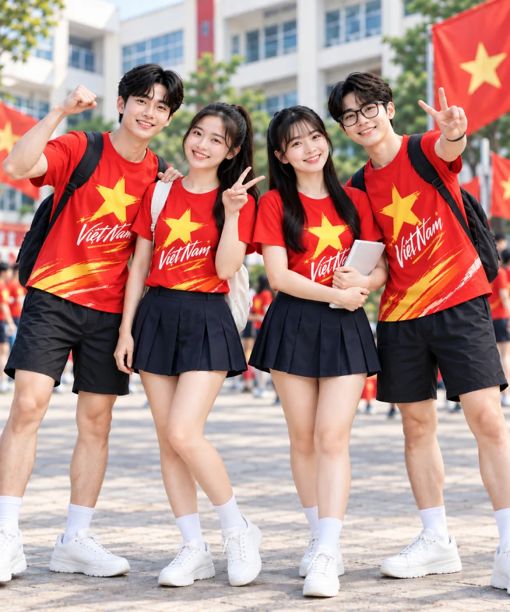 Áo Cờ Đỏ Sao Vàng Cho Học Sinh - ảnh 2