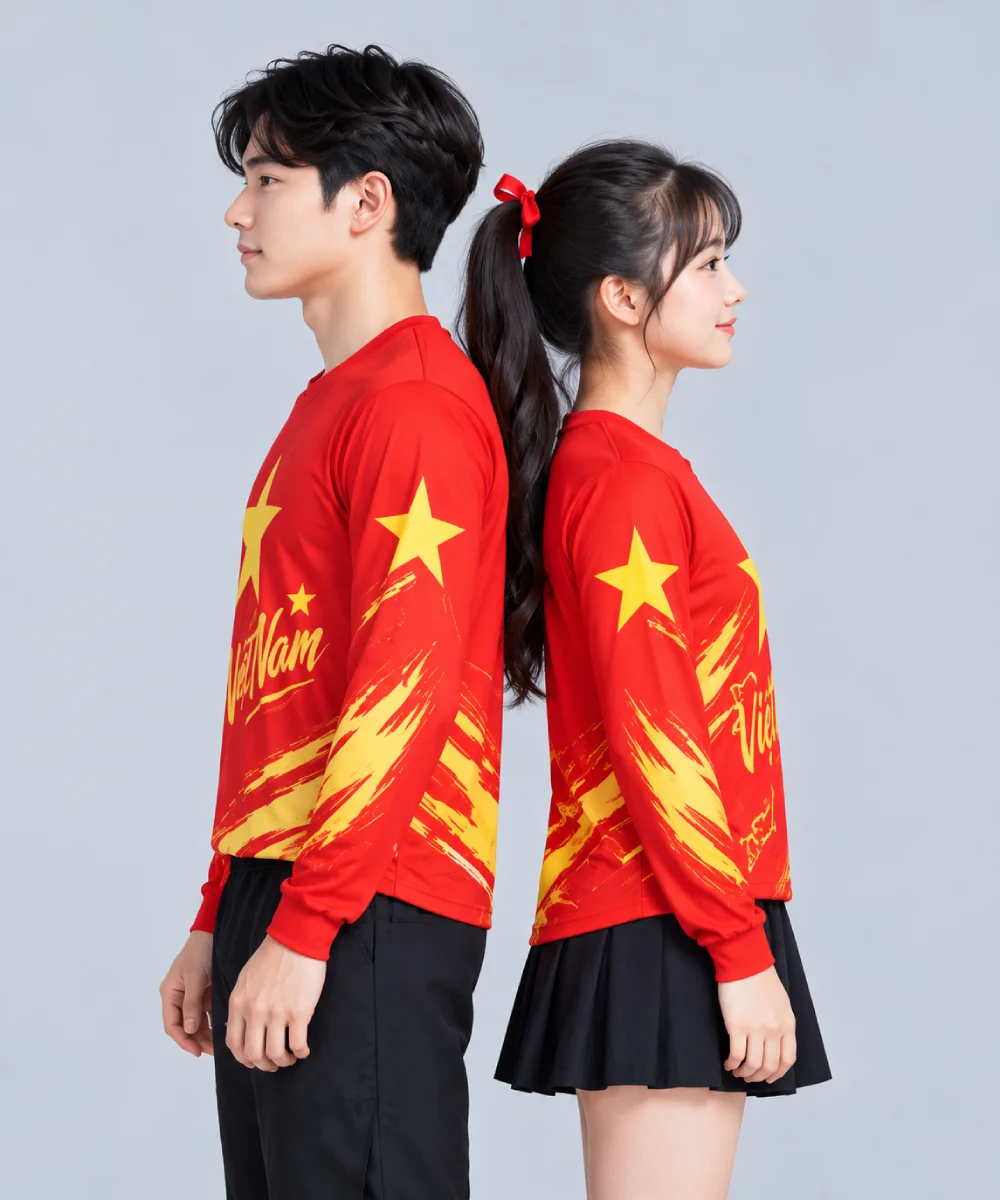 Áo Cờ Đỏ Sao Vàng Dài Tay - ảnh 3