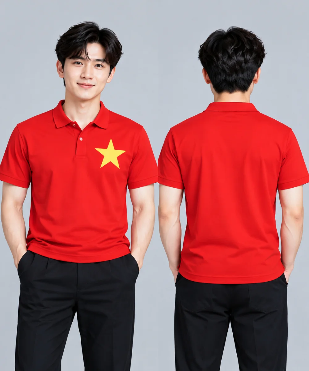 Áo Polo Đồng Phục Cờ Đỏ Sao Vàng - ảnh 2