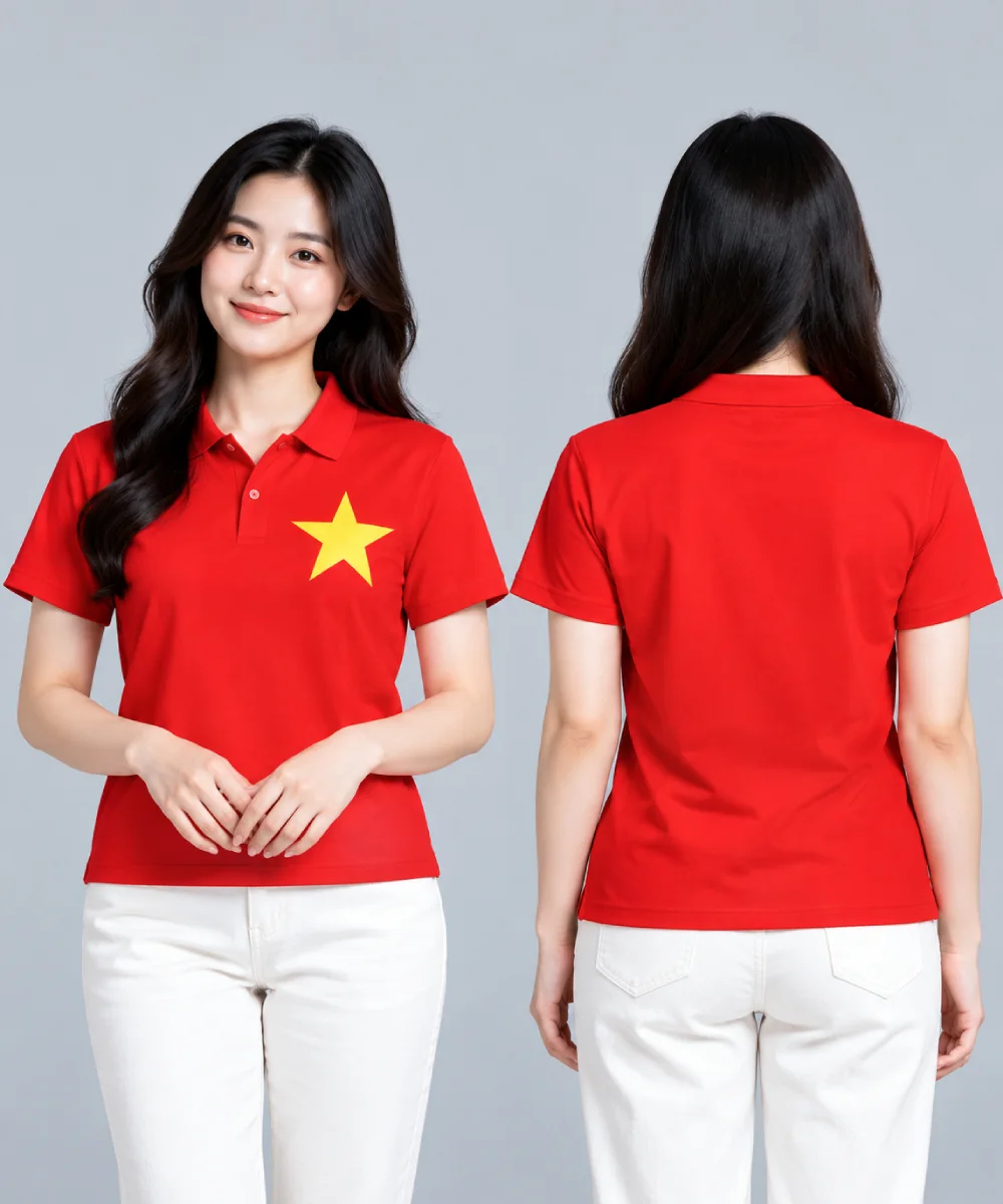 Áo Polo Đồng Phục Cờ Đỏ Sao Vàng - ảnh 3