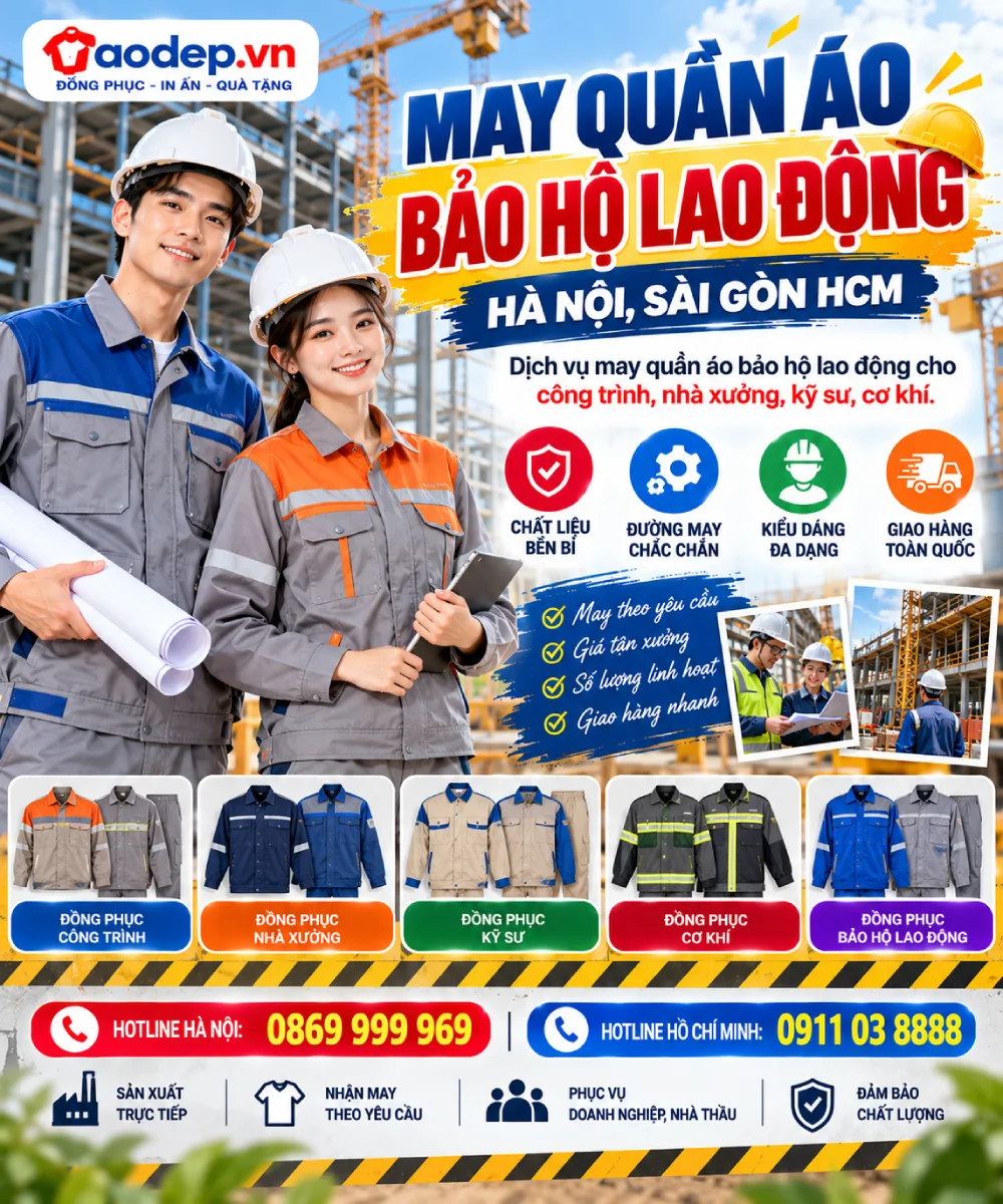 May quần áo bảo hộ