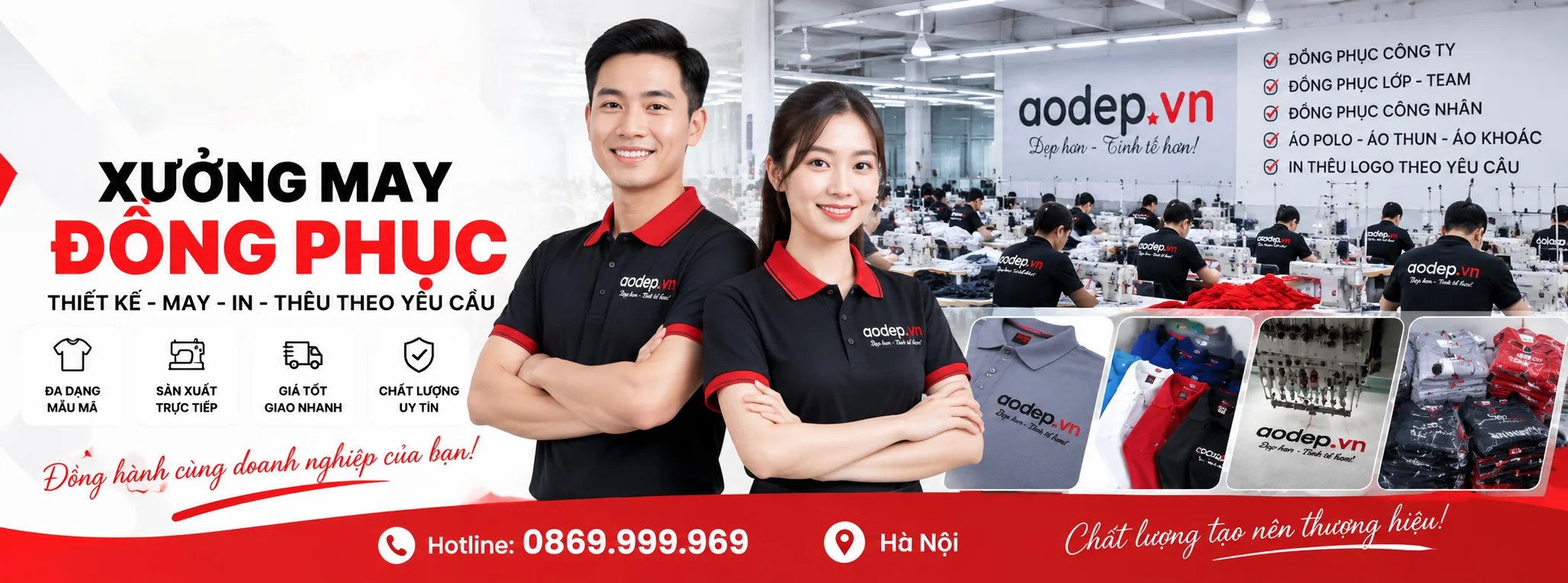 Xưởng may đồng phục Theo yêu cầu