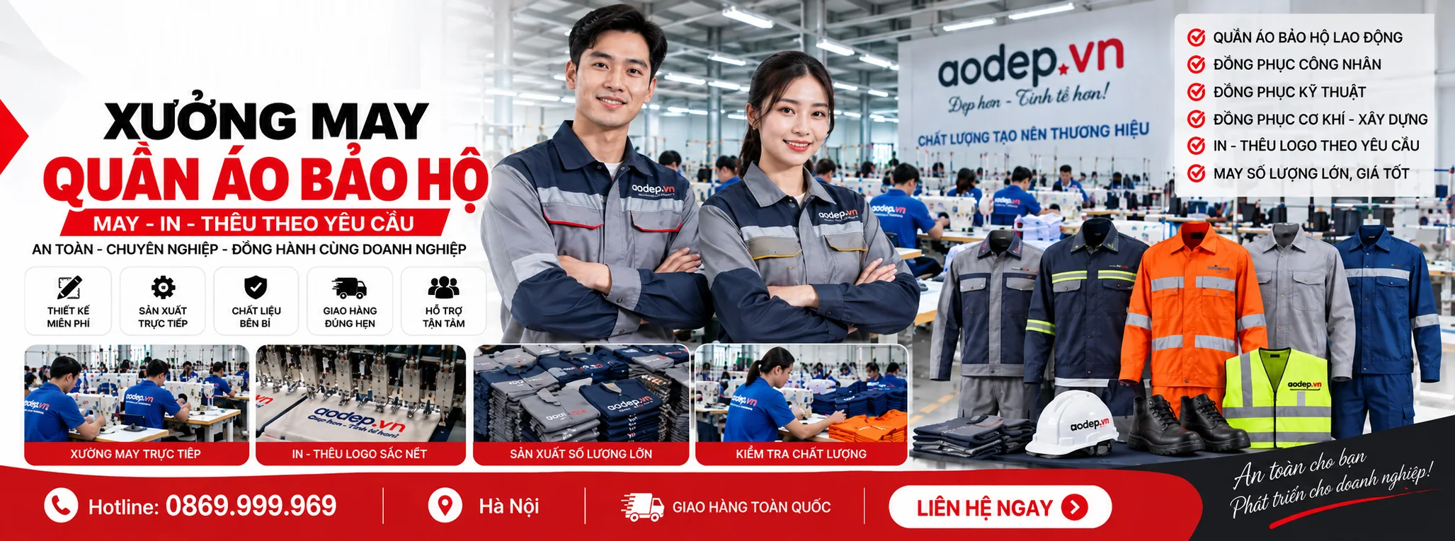 Đồng phục bảo hộ lao động đẹp