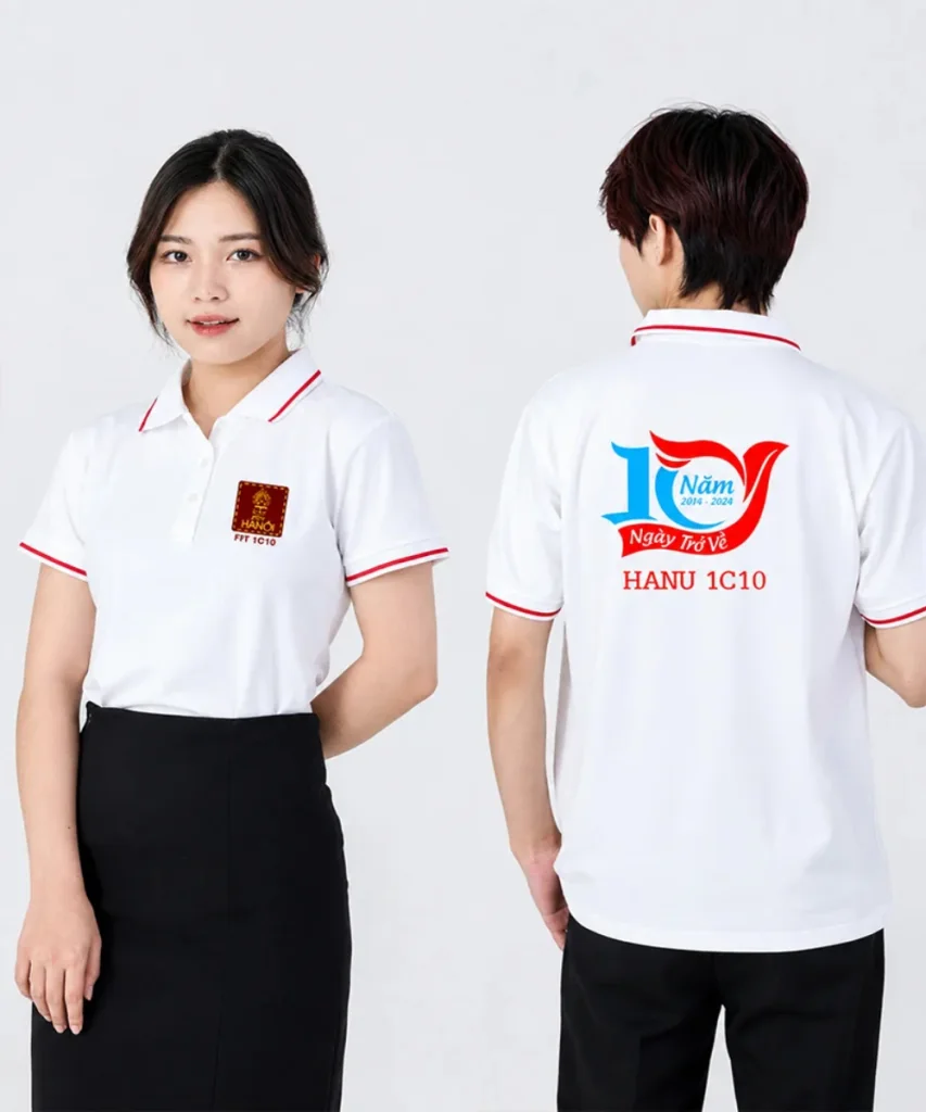 Áo polo đồng phục Lớp HANU 1C10 – 10 năm ngày trở về