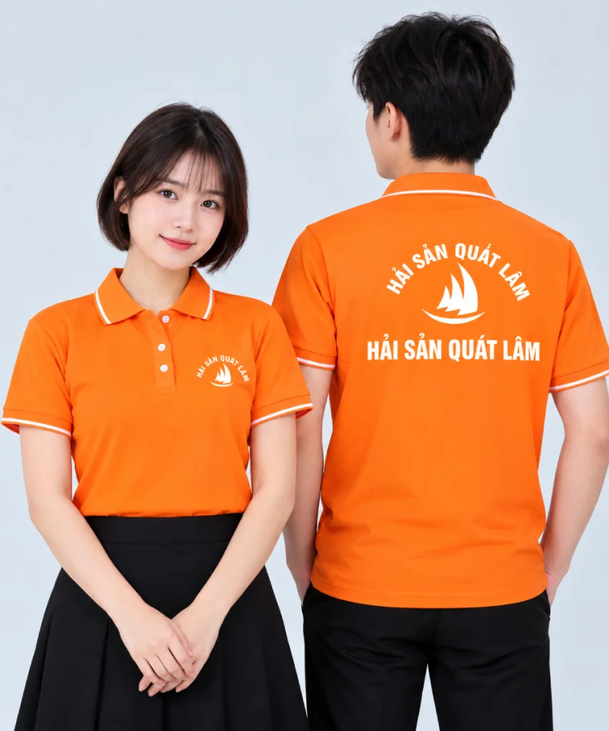 May Áo polo Nhà hàng Hải Sản Quất Lâm