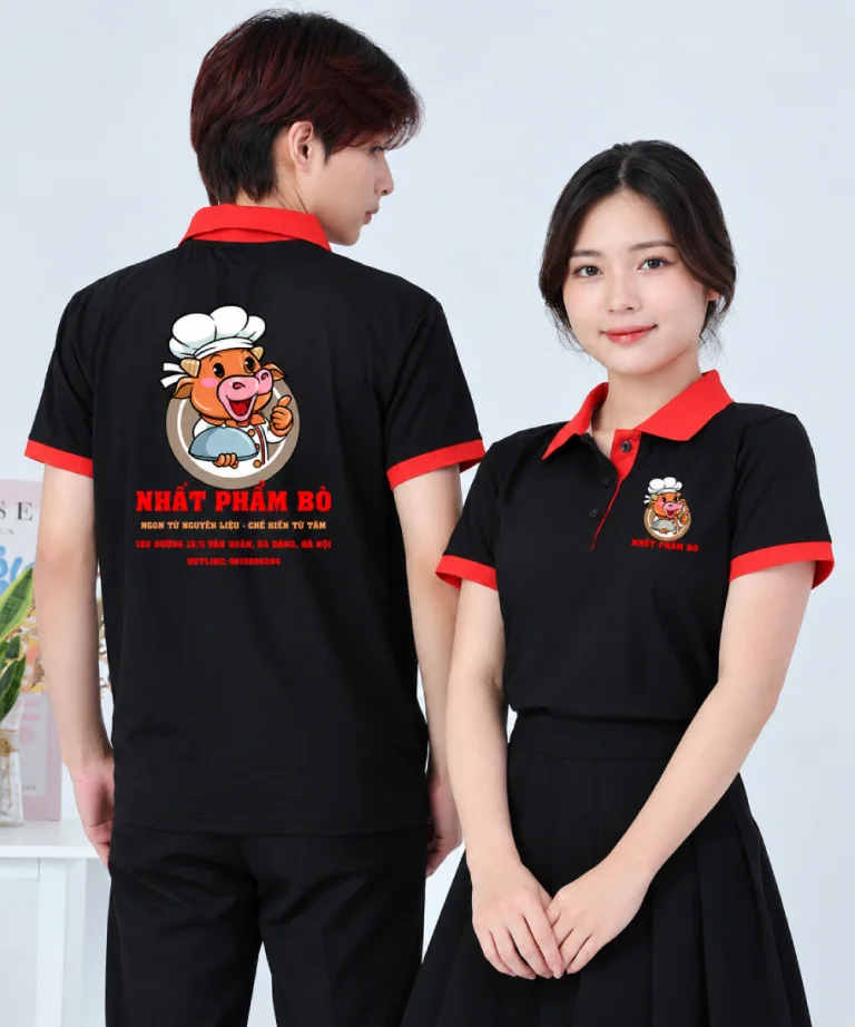 May Áo polo đồng phục Nhà hàng Nhất Phẩm Bò