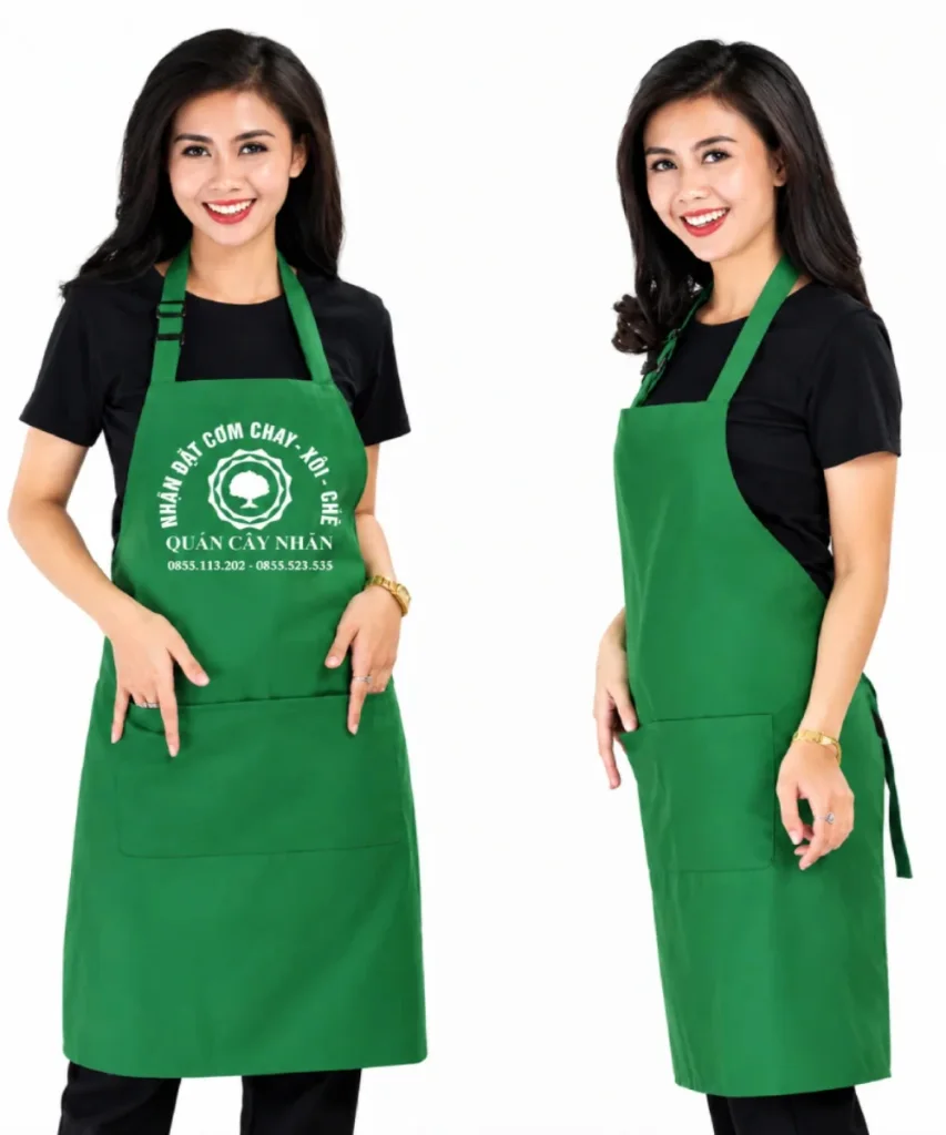 May Tạp dề đồng phục Quán Cây Nhãn