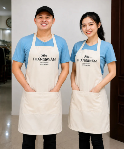 May Tạp dề đồng phục Quán Hoa Tháng Năm