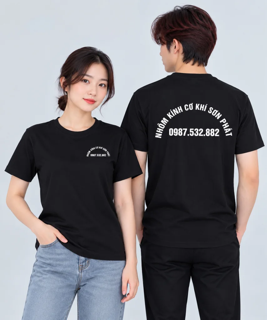 May áo cổ tròn Công ty Nhôm kính cơ khí Sơn Phát