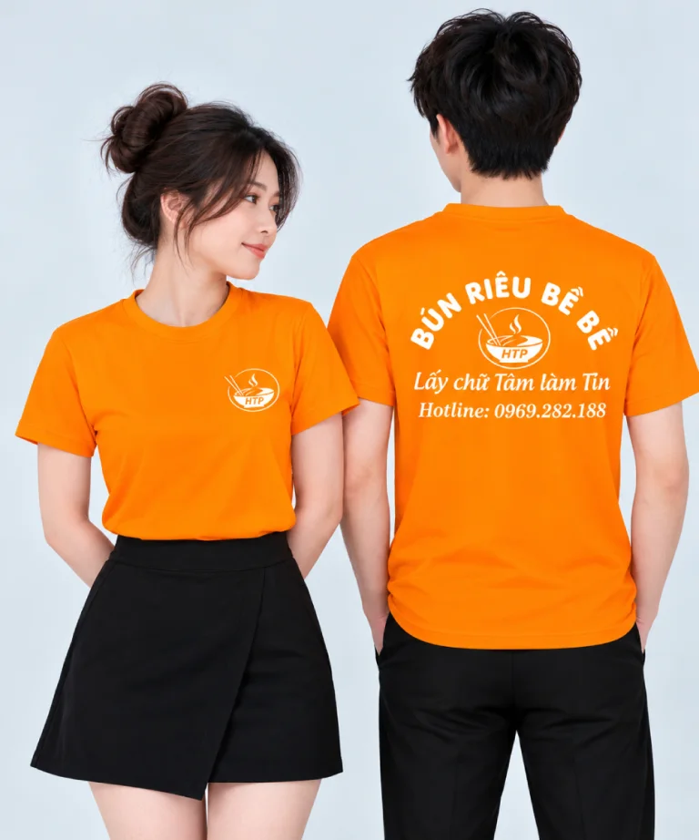 May áo cổ tròn Quán bún riêu Bề Bề HTP
