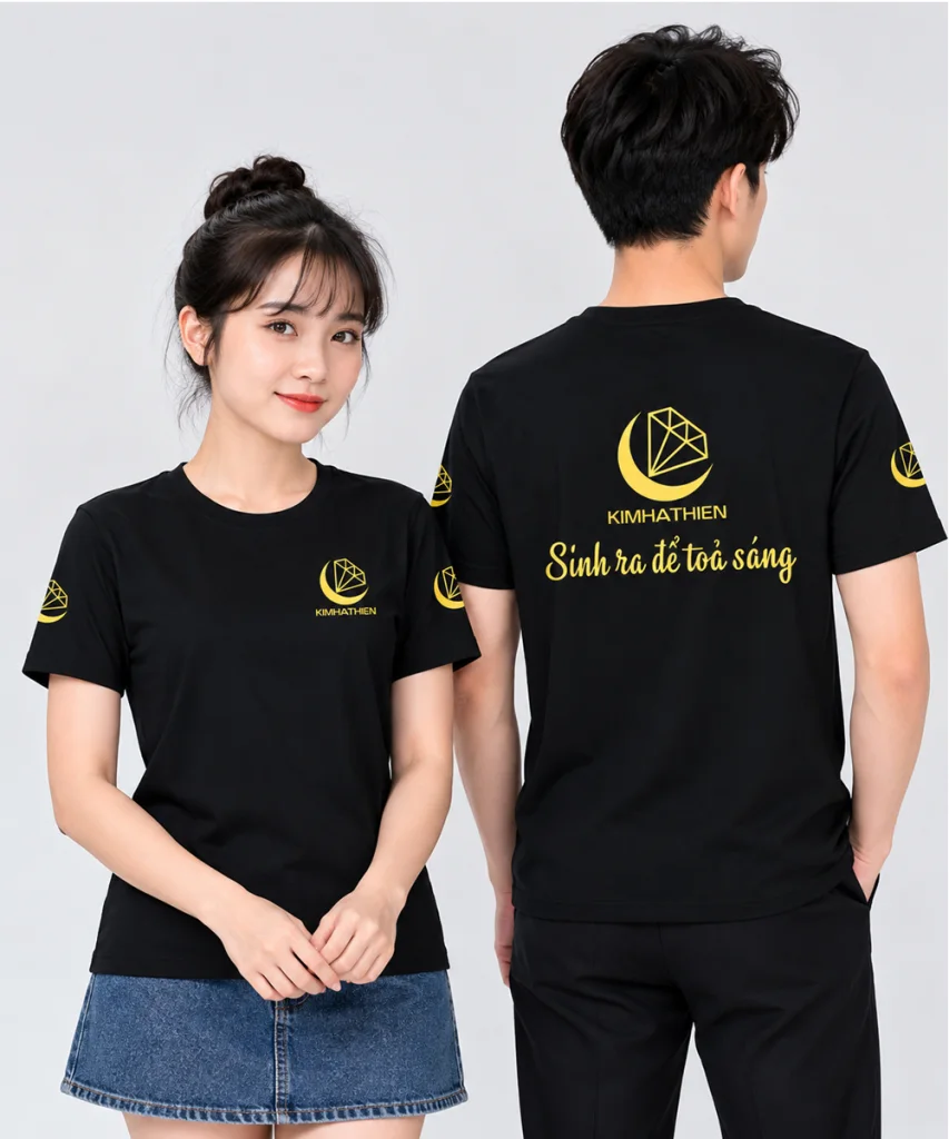 May áo cổ tròn đồng phục Công ty KimHaiThien