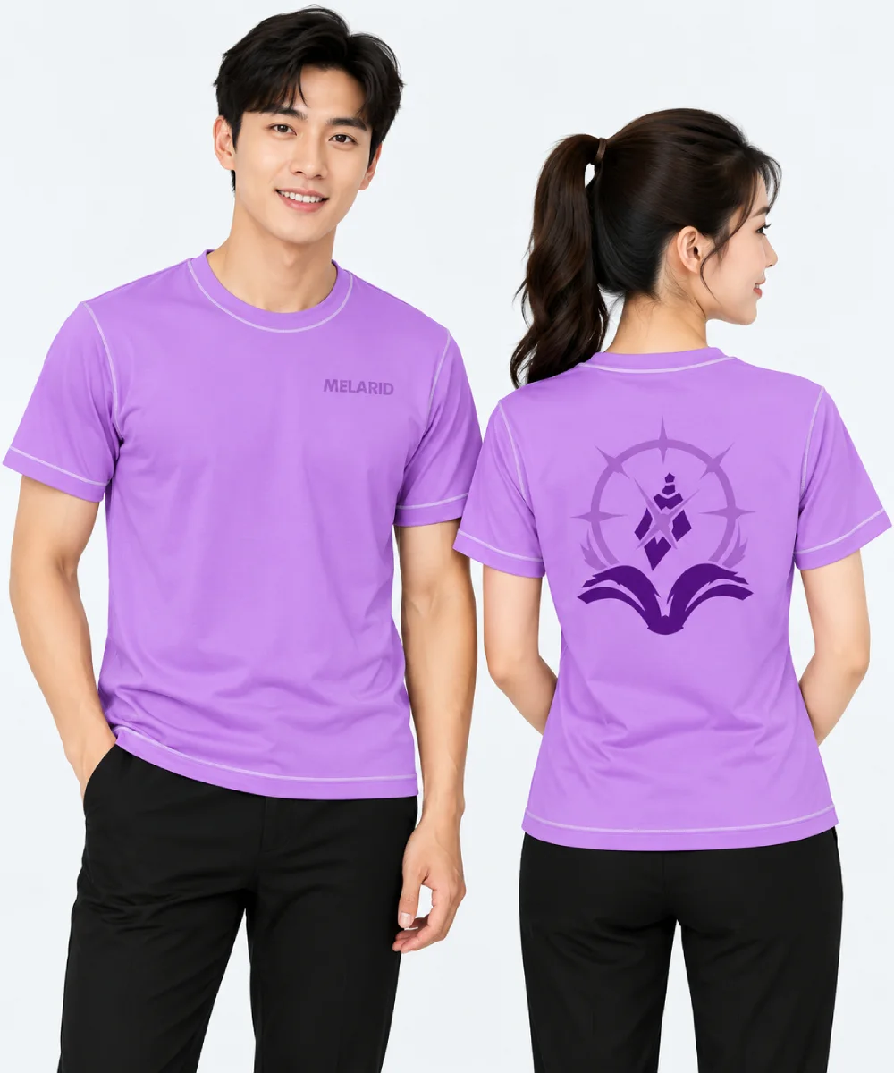 May áo cổ tròn đồng phục Melarid