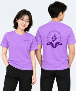 May áo cổ tròn đồng phục Melarid