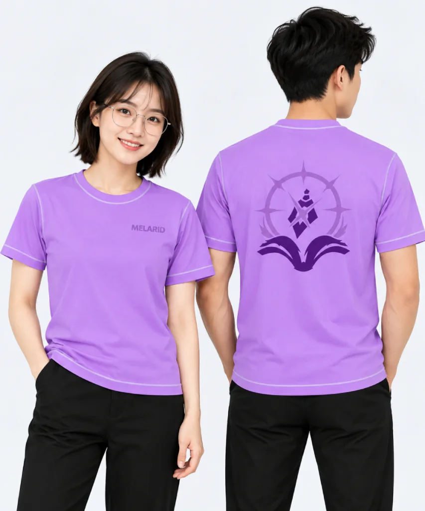 May áo cổ tròn đồng phục Melarid
