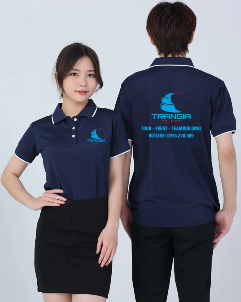 May áo phông đồng phục Công ty Tran Gia Tourist