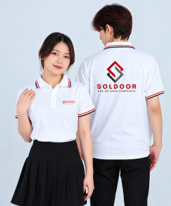 May áo polo đồng phục Công ty Soldoor