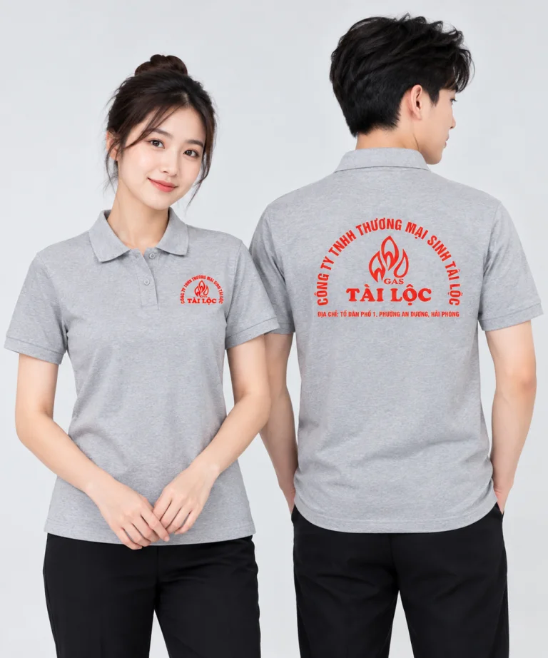 May áo polo đồng phục Công ty TNHH Thương mại Sinh Tài Lộc