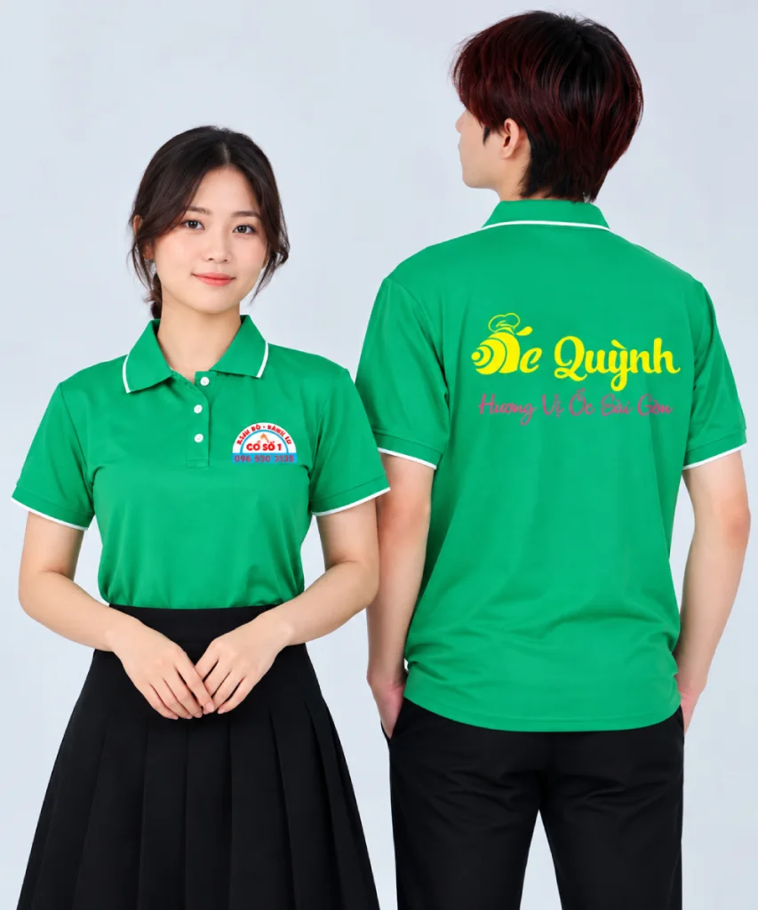 May áo polo đồng phục Quán Ốc Quỳnh