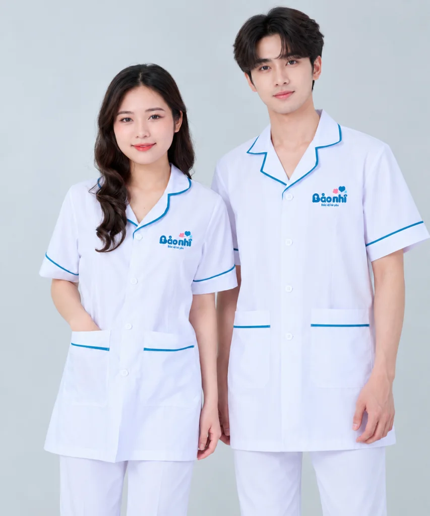 May đồng phục y tế Bảo Nhi