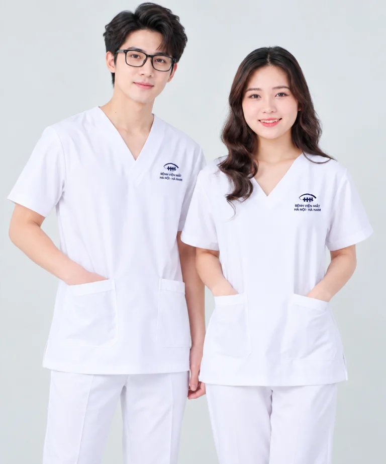 May đồng phục y tế Bệnh viện Mắt Hà Nội – Hà Nam
