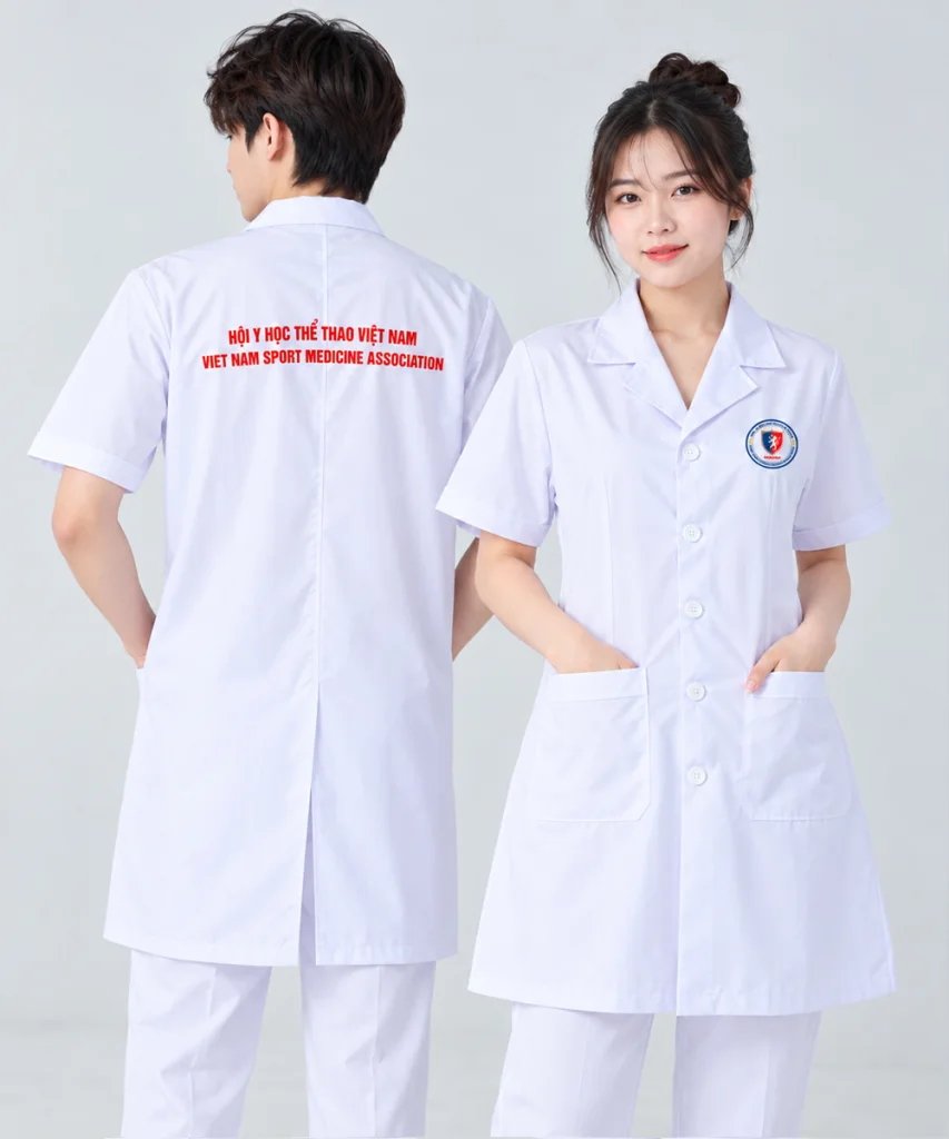 May đồng phục y tế Hội y học thể thao Việt Nam