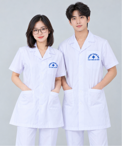 May đồng phục y tế Phòng khám Nhi TS.BS Lương Cao Đồng
