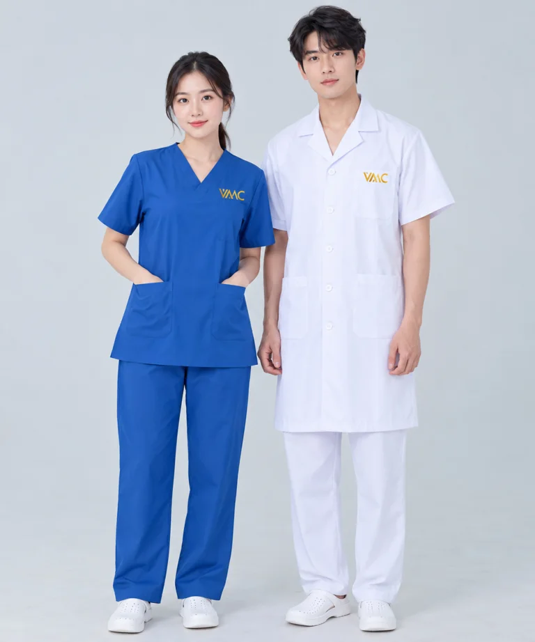 May đồng phục y tế VAAC