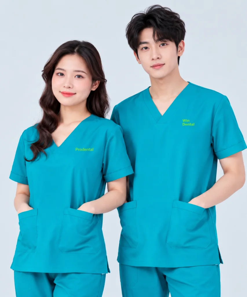 May đồng phục y tế Win Dental