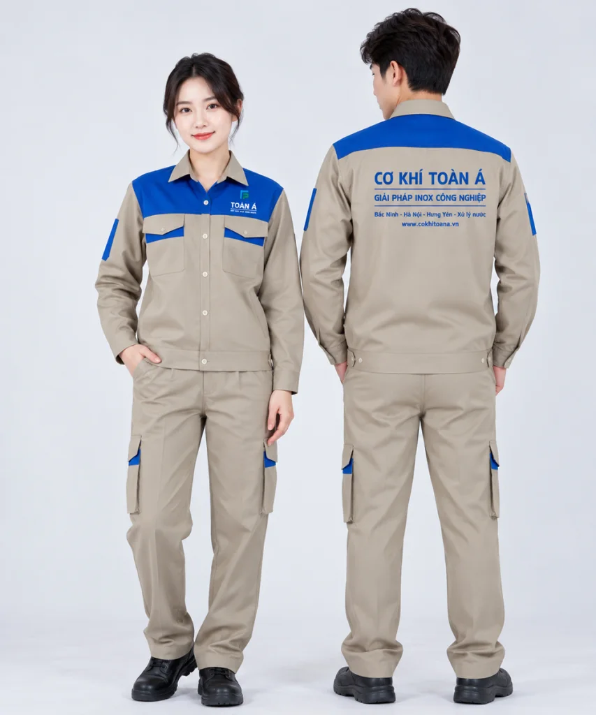 May quần áo bảo hộ Cơ Khí Toàn Á